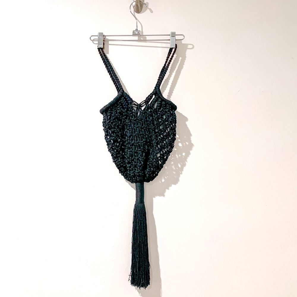 P.A.R.O.S.H. TASSEL-TRIM BRAIDED TOTE